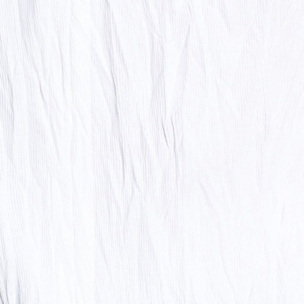 HELMUT LANG Optic White Crinkled Jersey Tank Large - Picture 3 of 8